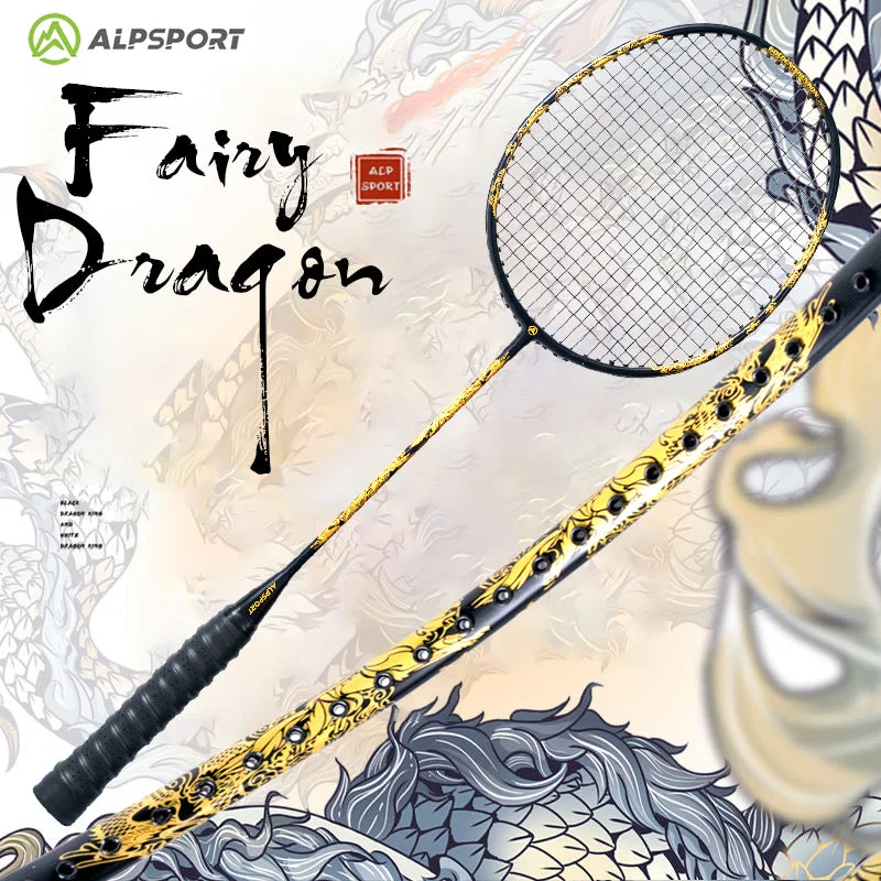 Badminton Racket For Warm-Ups-ALPSPORT 4U DRAGON BADMINTON RACKET-SL