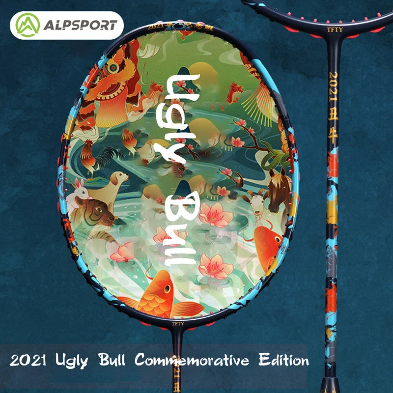 Badminton Racket With Bold Designs-ALPSPORT Year of the Ox 3U Badminton Racket-CN