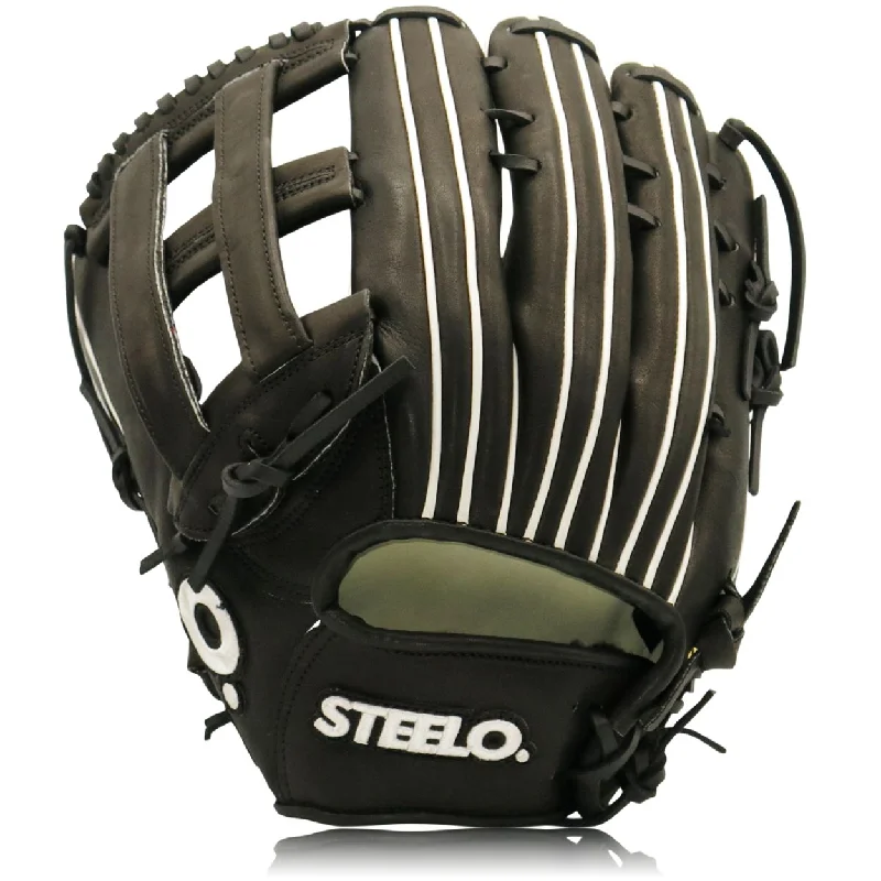 Baseball Bat With Fly Balls-Black 'Hype 1' PRO HYDE™ Series Outfielder's Glove - 12.75 Inch LHT