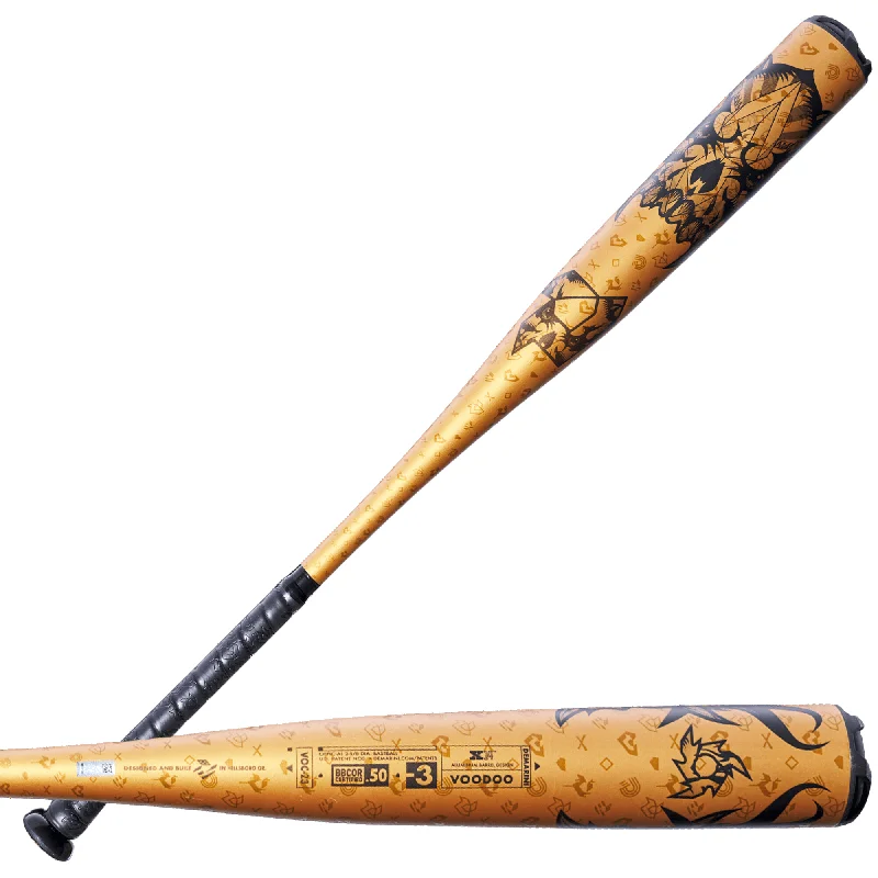 Baseball Bat For Indoor Practice-DeMarini Voodoo One Gold USED (-3) BBCOR