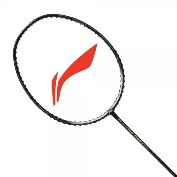 Badminton Racket With Low Tension-Li-Ning 3D Calibar 009B Badminton Racket-Black, Lime & Blue