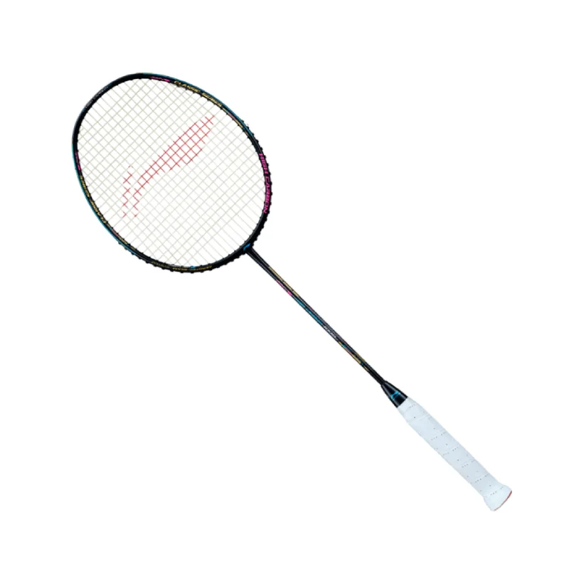 Badminton Racket For Retro Fans-Li Ning High Carbon 1000 Strung Badminton Racket [Black] AYPQ138-3