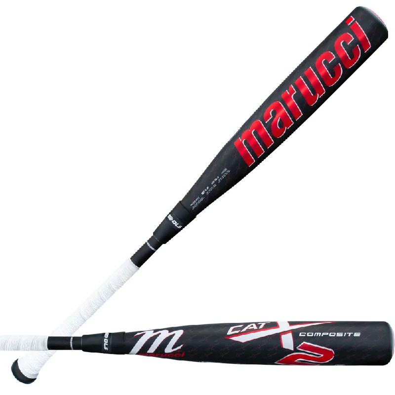 Baseball Bat With Durable Grip-Marucci CATX2 Composite BBCOR Baseball Bat