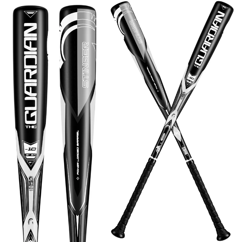 Baseball Bat With Rugged Build-The Guardian X Stinger USSSA Youth Baseball Bat 2 3/4" Barrel Drop -10 & -8, Available in 27” to 31” (Black/Grey)