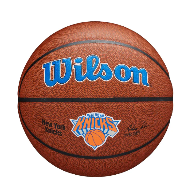 Basketball For Night Games-Wilson NBA Team Alliance Bskt New York Knicks Basketball